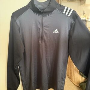 adidas Black Golf Pullover with Subtle Logo